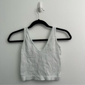 Free People light blue ribbed tank